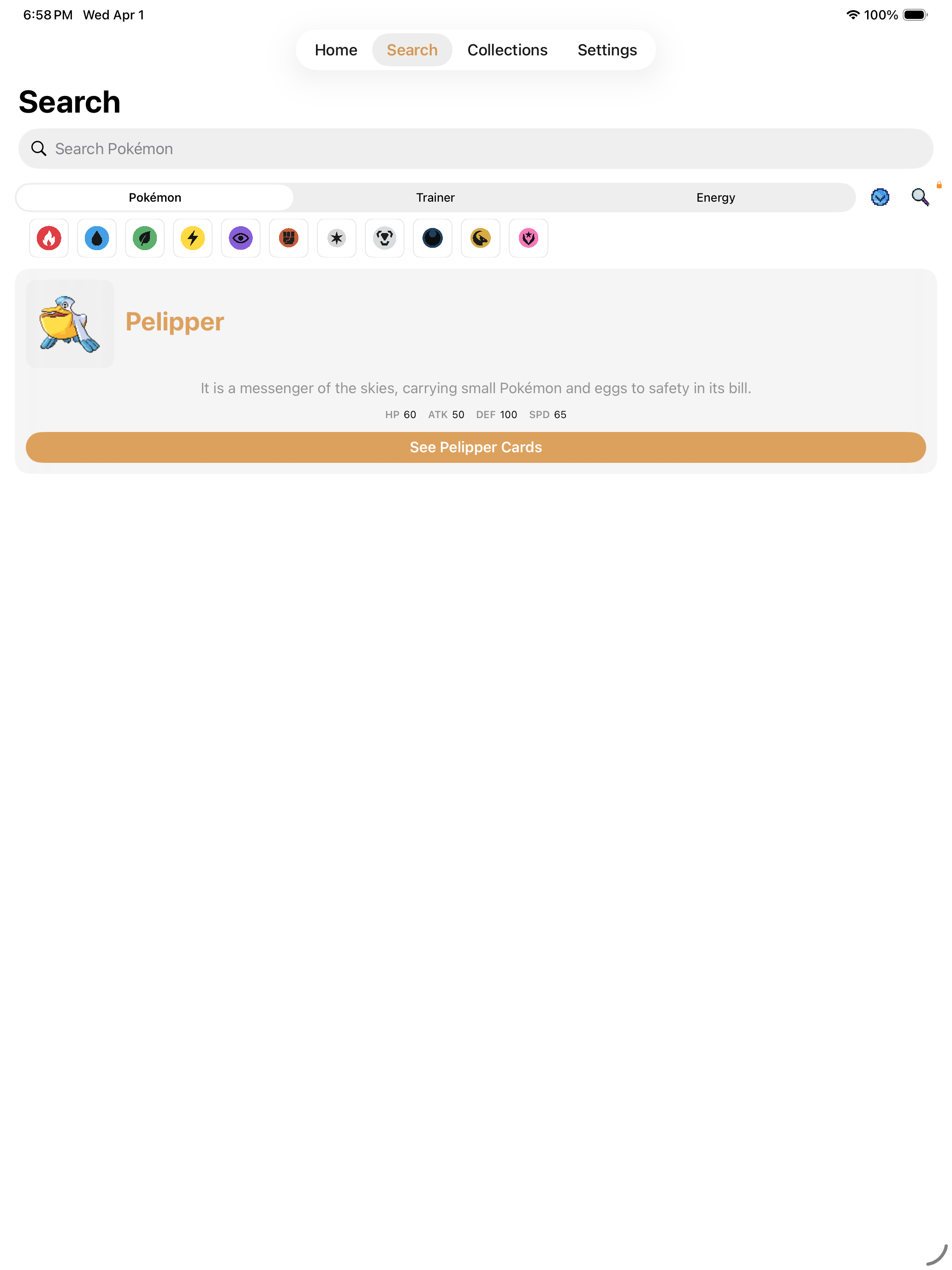Pokemon search