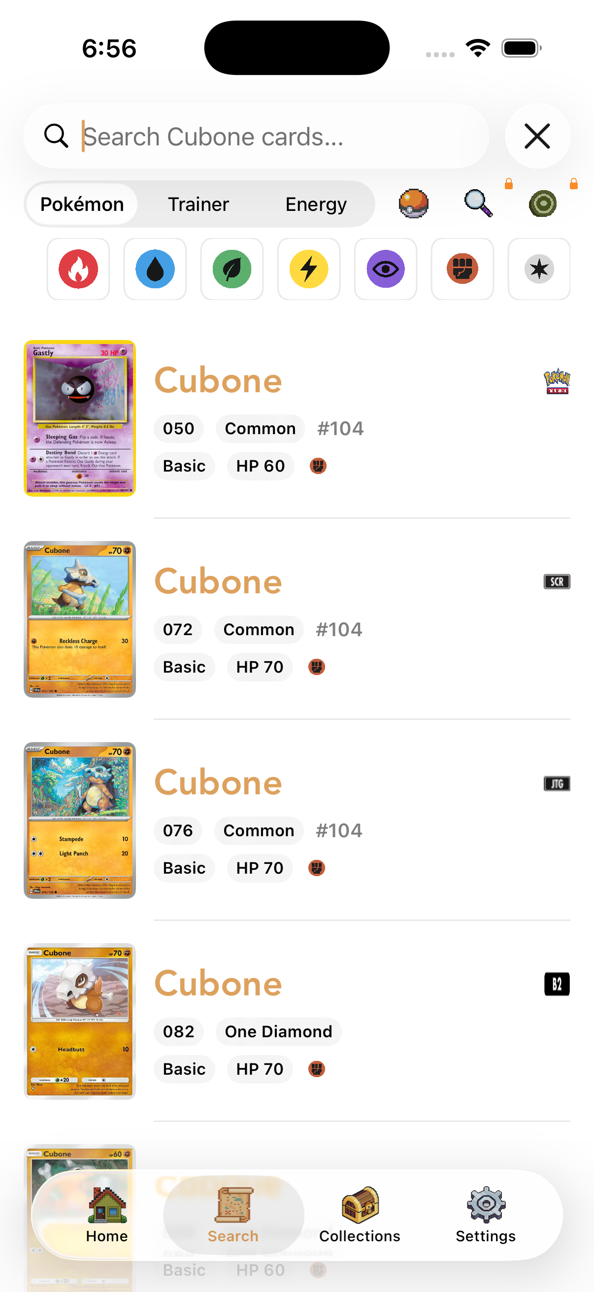 Cubone search
