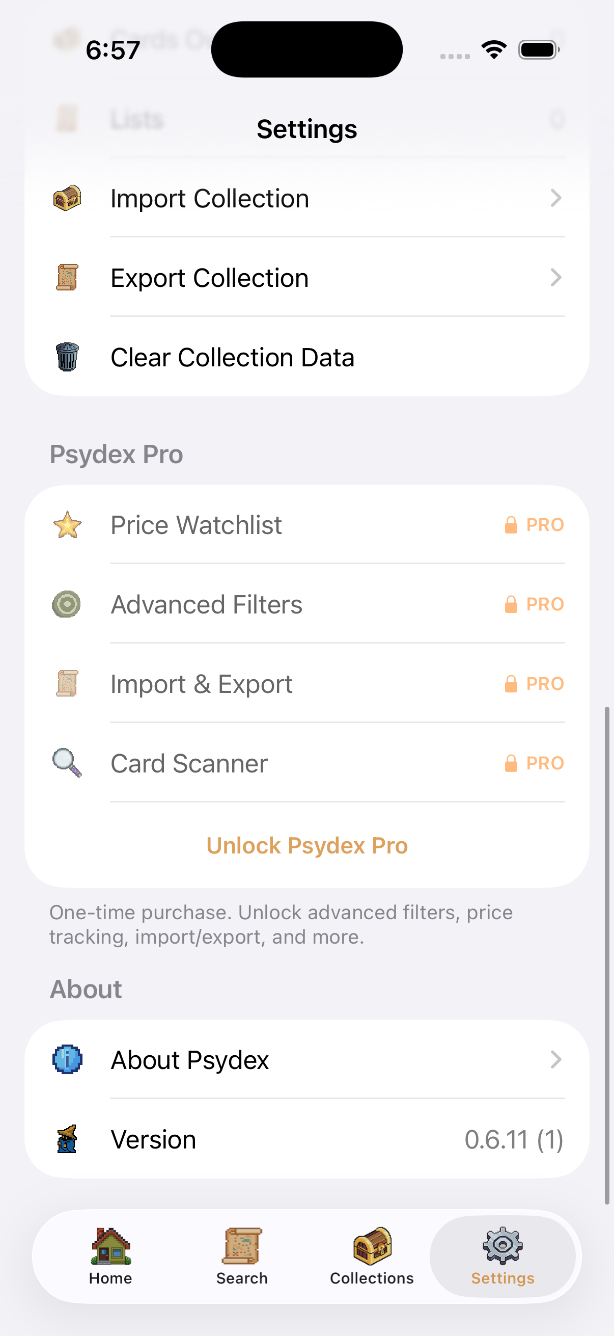 Settings Pro