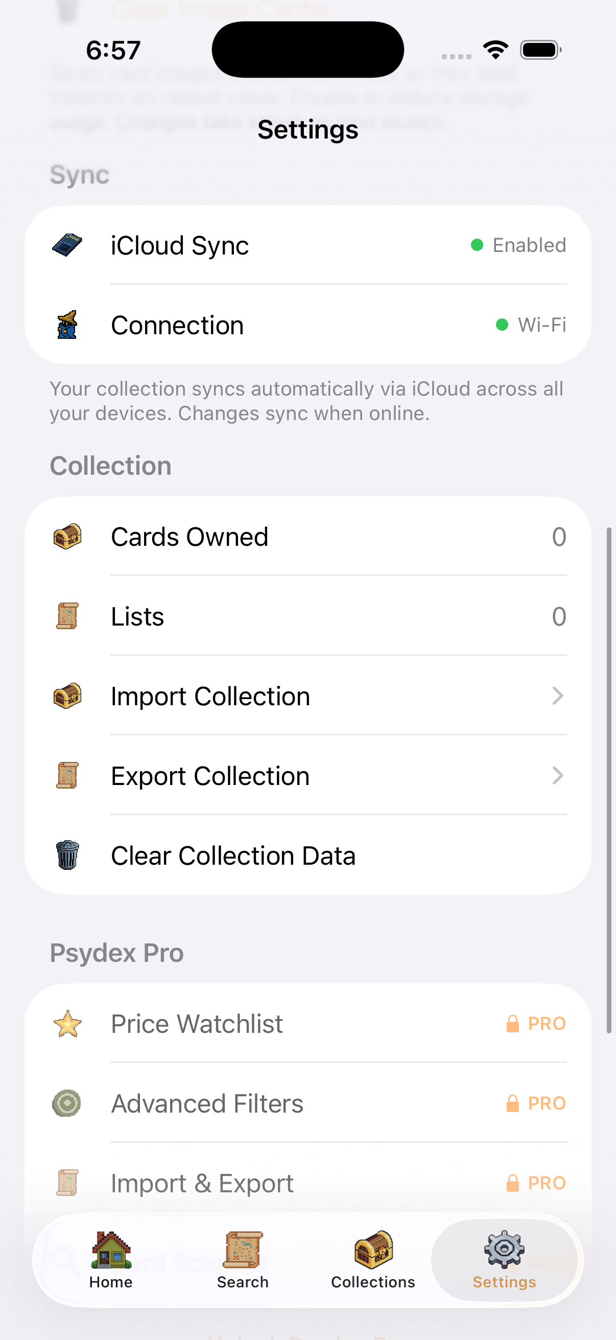 Settings sync